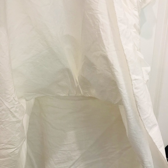 Love the label - Brand NWT White ruffled mini dress - Picture 4 of 9